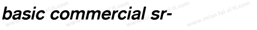 basic commercial sr字体转换